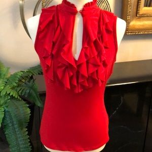 SZ M  RED TOP. SUPER SOFT FABRIC
